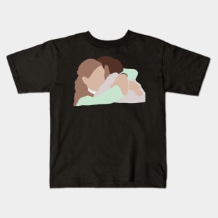 The office Jim and Pam hugging Kids T-Shirt